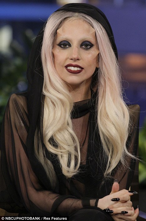 Lady Gaga while promoting her latest single 'Born this way' off same titled 